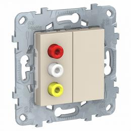 Изображение продукта Розетка 3xRCA Schneider Electric Unica New 